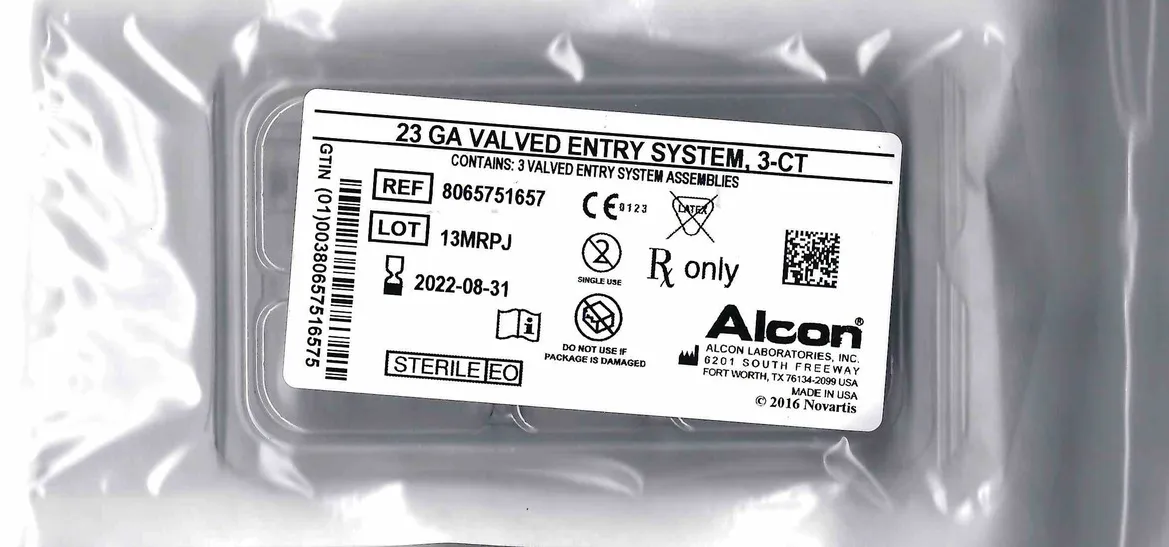 замовити, купити Система вводу з клапанами 23 калібру 4мм (3 шт) від Alcon за низькою ціною в Україні