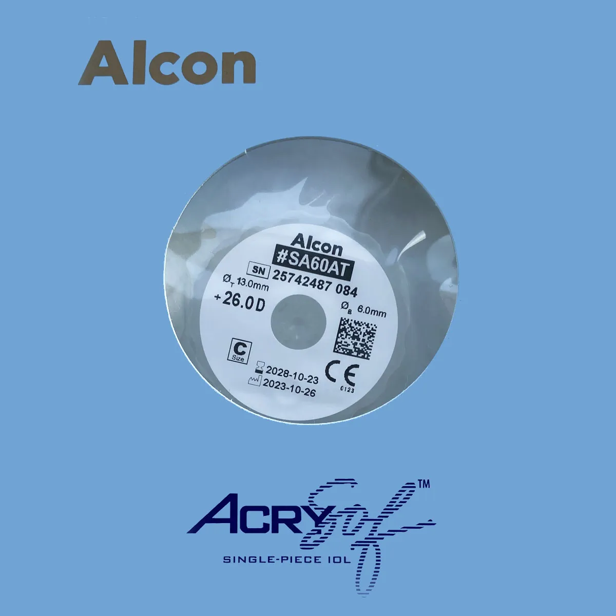 Однокомпонентна інтраокулярна лінза SA60AT AcrySof®