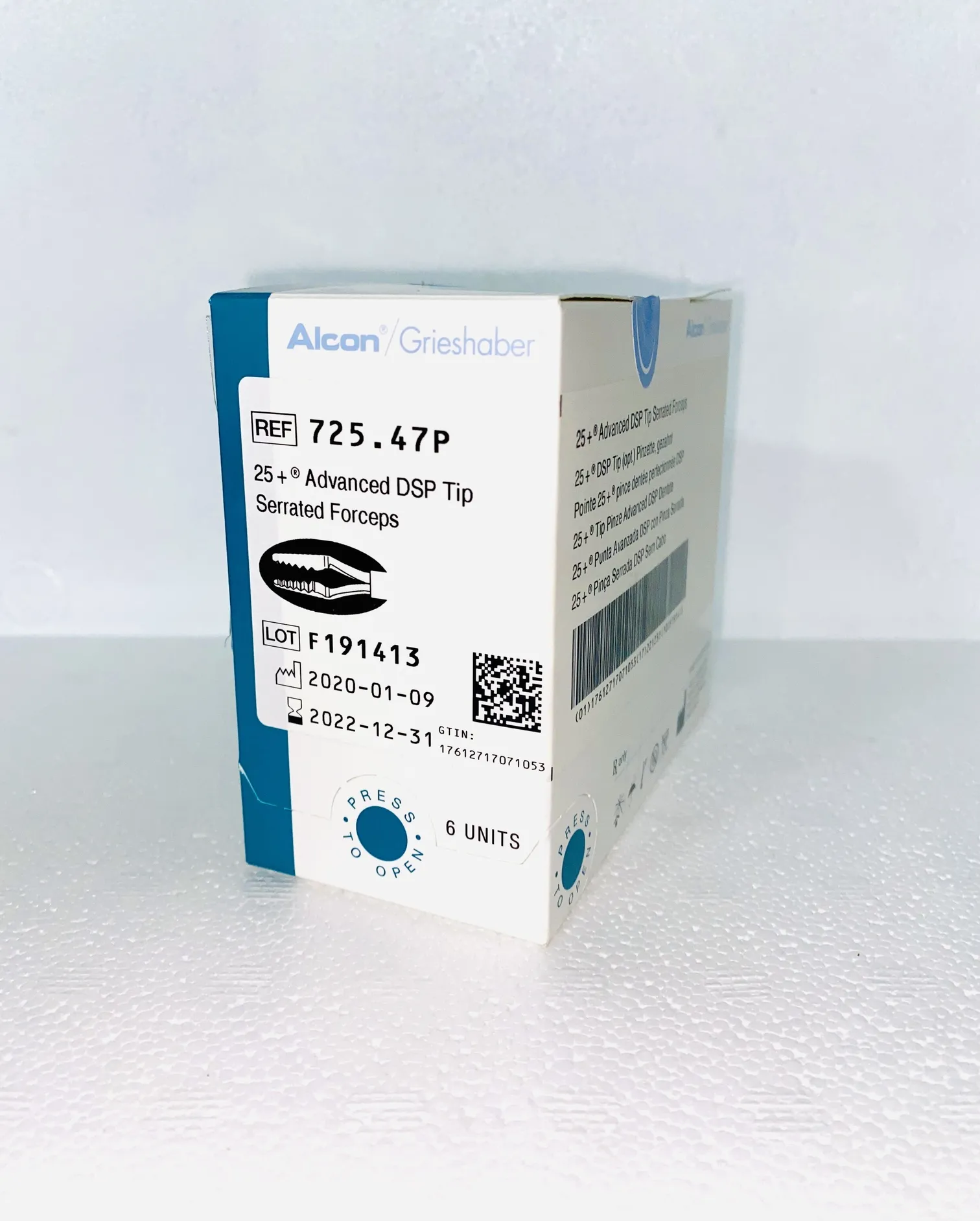замовити, купити Пінцет модернізований зубчатий 25 калібру від Alcon за низькою ціною в Україні