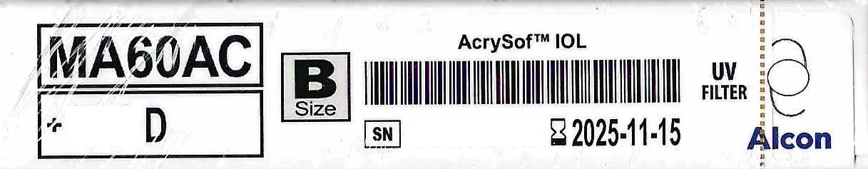 замовити, купити Багатокомпонентна інтраокулярна лінза MA60AC AcrySof® від Alcon за низькою ціною в Україні