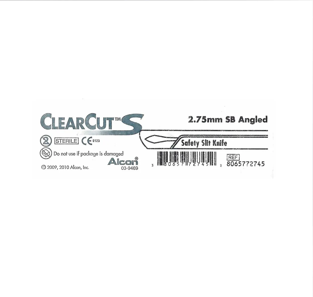 замовити, купити Ніж ClearCut S Sideport 2.75 мм, офтальмологічний стерильний від Alcon за низькою ціною в Україні