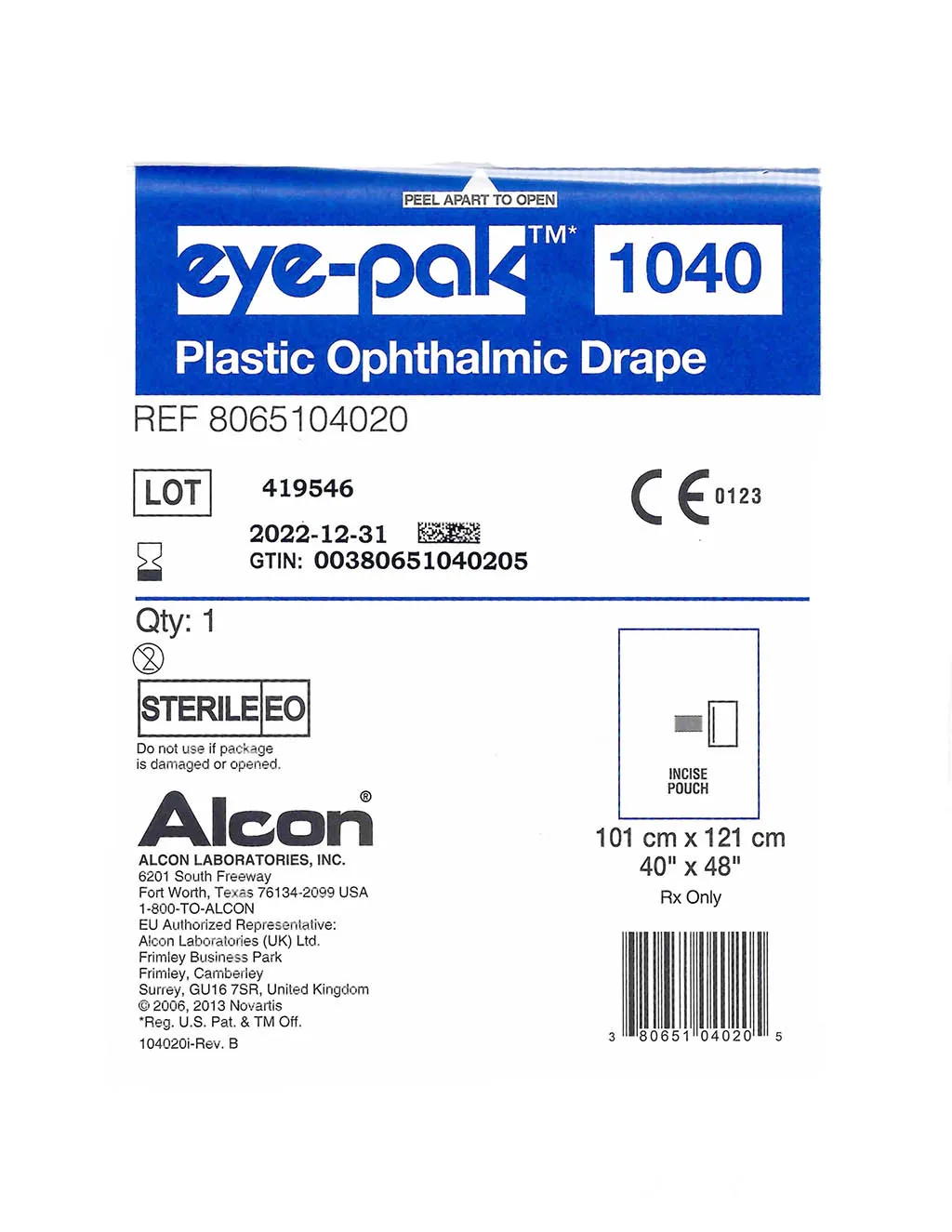 замовити, купити Простирадло хірургічне офтальмологічне Eye-Pak від Alcon за низькою ціною в Україні
